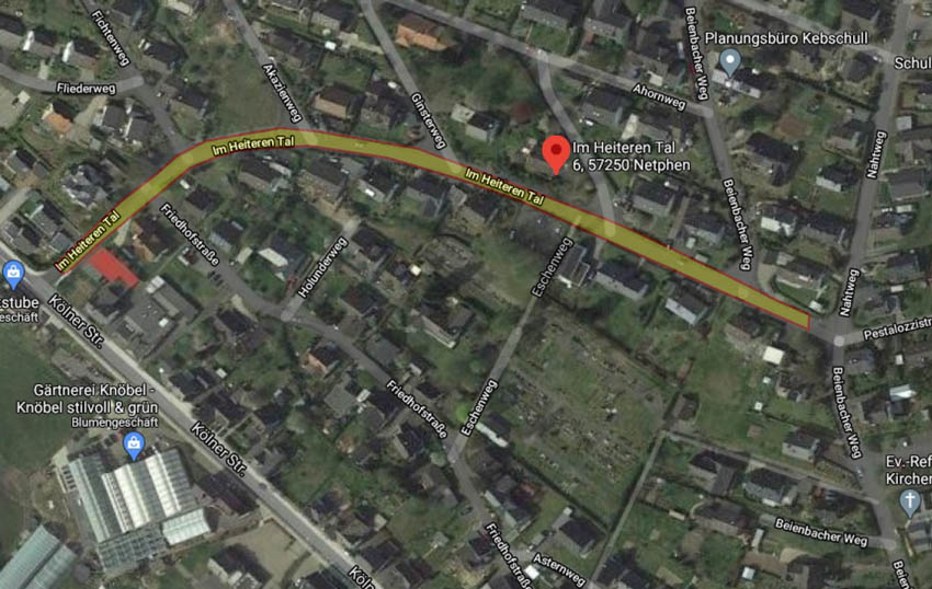 Baumaßnahme Straße im heiteren Tal Baumaßnahme Straße im heiteren Tal